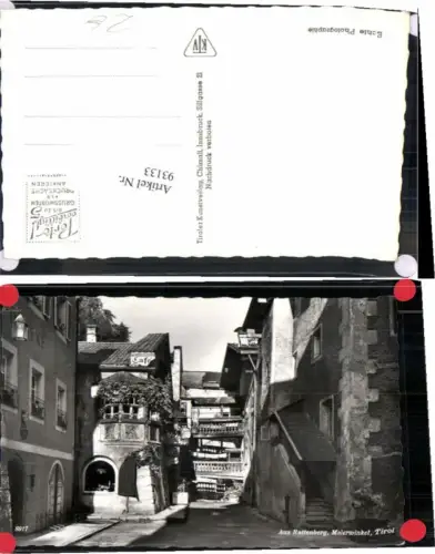 93133,Strassenansicht aus Rattenberg in Tirol Inn