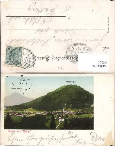 94292,Gruss aus Wörgl Hohe Salve Mösslalpe