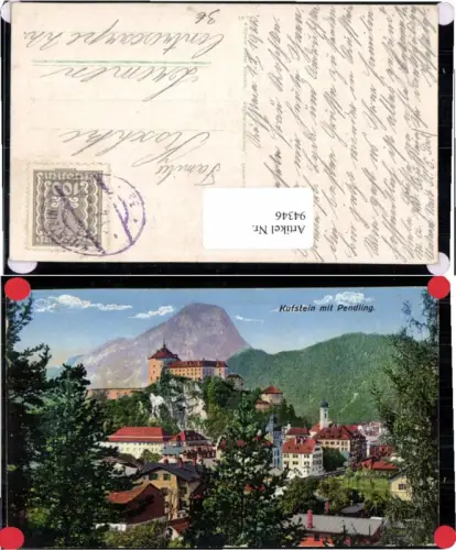 94346,Kufstein . Pendling Ortsansicht m. Kirche
