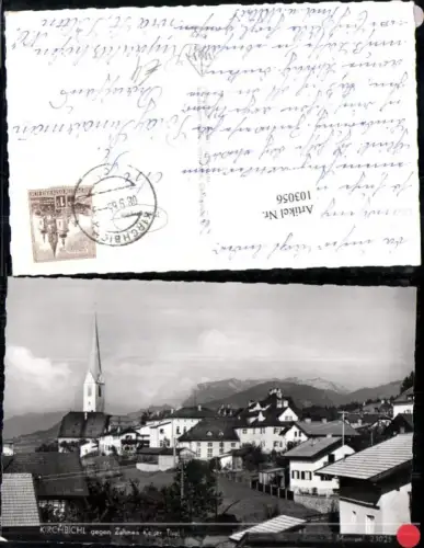 103056,Kirchbichl gegen Zahmen Kaiser Tirol Ortsansicht