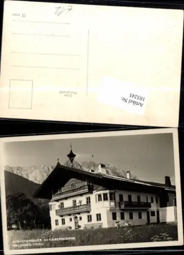 103245,Schusterbauer mit Kaisergebirge am Walchsee Tirol Kaiserwinkl
