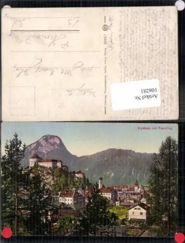 106281,Kufstein und Pendling Kaisergebirge 1930