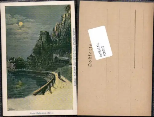 106302,Mond Litho Rattenberg Ruine Innthal Philipp e Kramer XXVIII/8