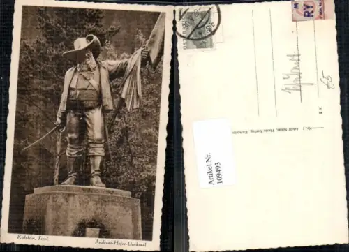 109493,Kufstein Andreas Hofer Denkmal 1930