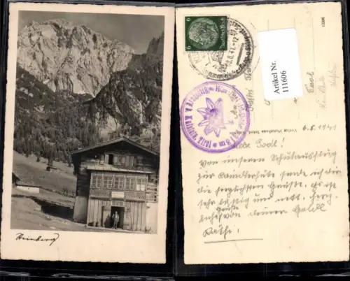 111606,RARE FotoAK Kaindl Hütte Steinberg bei Kufstein 1941