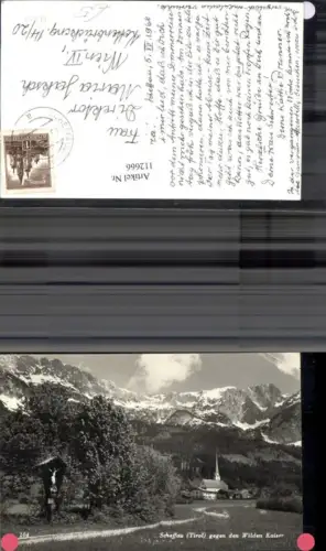 112666,Scheffau geg. Wilden Kaiser 1960 Bezirk Kufstein
