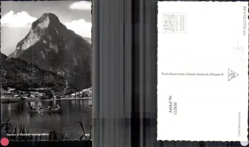 112850,Thiersee m. Pendling Ansicht See Ruderboot Bezirk Kufstein