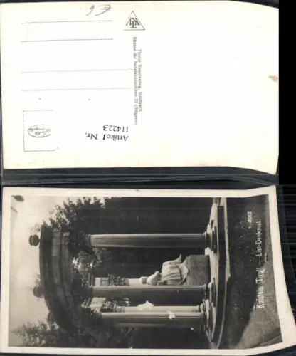 114223;Kufstein List Denkmal im Park 1930