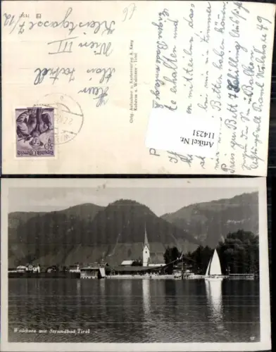 114231,Walchsee m. Strandbad in Tirol 1935
