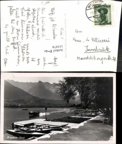 115474,Walchsee in Tirol Boote am Ufer