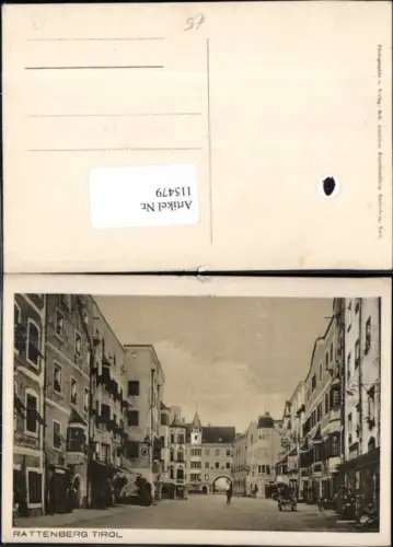 115479,Rattenberg in Tirol Strassenansicht 1930