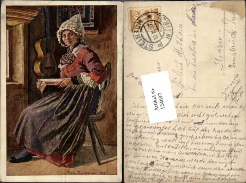 124697,Fiala Tiefenthaler Volkstracht Tracht Oetztal Oetz Trachten Typen Tirol