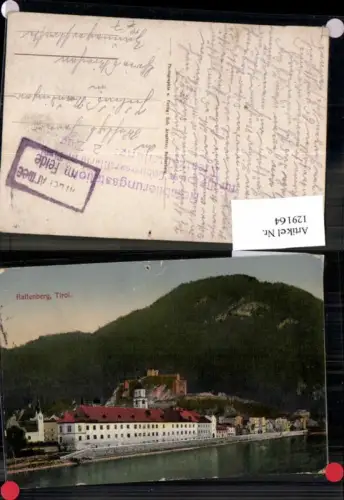 129164,Rattenberg in Tirol 1910 Feldpost Gebirgsartillerie Reha Station
