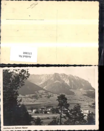 151860,Walchsee m. Zahmen Kaiser Kaisergebirge Ansicht