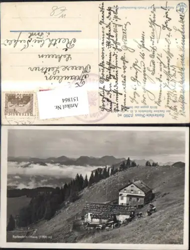 151864,Spitzsteinhaus Spitzstein Bergansicht Hütte Kühe Erl Niederndorf b. Kufstein