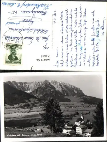 151868,Walchsee m. Kaisergebirge Ansicht