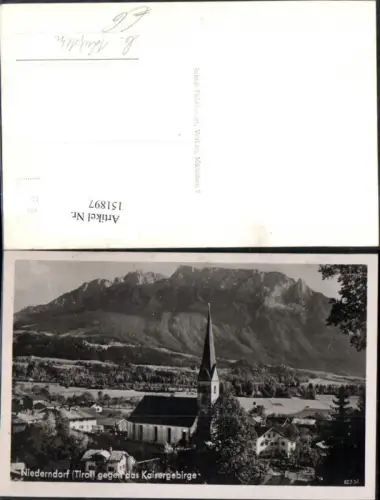 151897,Niederndorf b. Kufstein geg. d. Kaisergebirge Ansicht
