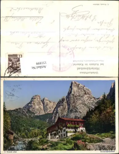 151899,Hinterbärenbad Ansicht Unterkunftshaus Totenkirchl