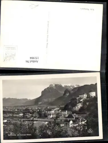 151904,Kufstein m. Zahmen Kaiser Anischt m. Eisenbahn Bahnhof Gleisen Festung