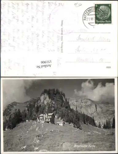 151906,Bayreuter Hütte Münster Rattenberg Ansicht 1933