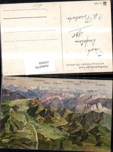 151910,Kufstein Brannenbruger Land m. Gipfelkarte