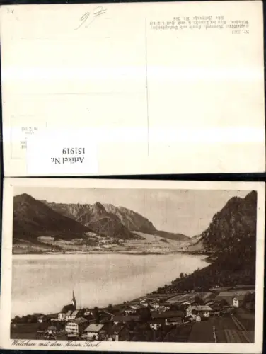 151919,Walchsee m. d. Wilden Kaiser Ansicht