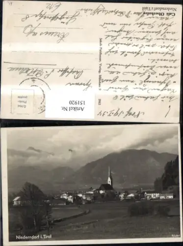 151920,Niederndorf b. Kufstein Ansicht 1934