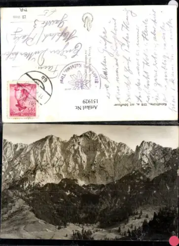 151929,Kaindlhütte Scheffau Kufstein Ansicht m. Scheffauer 1954