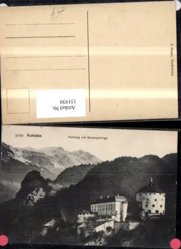 151930,Kufstein Ansicht Festung m. Kaisergebirge