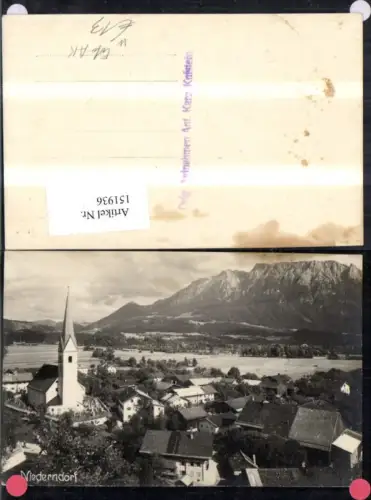 151936,Foto Ak Niederndorf b. Kufstein Ansicht m. Kirche