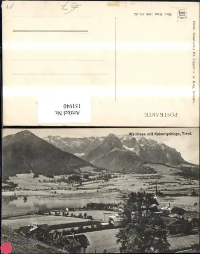 151940,Walchsee m. Kaisergebirge Ansicht