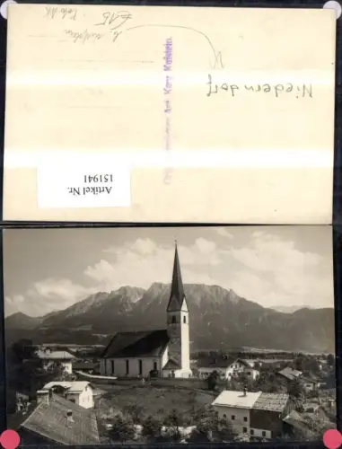 151941,Foto Ak Niederndorf b. Kufstein Ansicht Brücke n. Oberaudorf