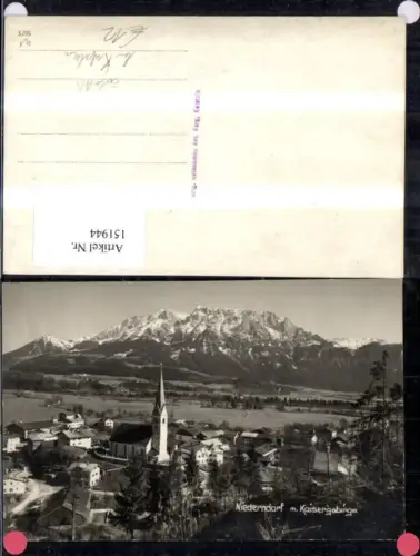 151944,Foto Ak Niederndorf b. Kufstein Ansicht Brücke n. Oberaudorf