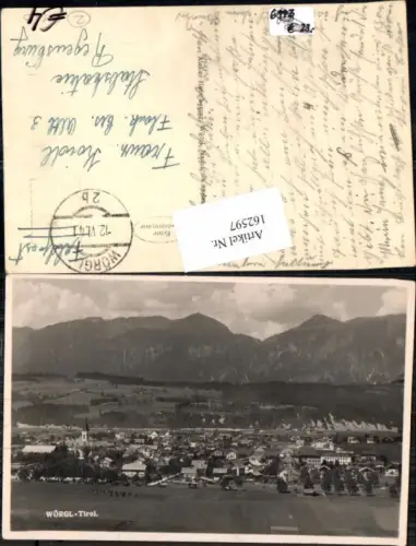 162597,Wörgl in Tirol Totale 1941 Feldpost