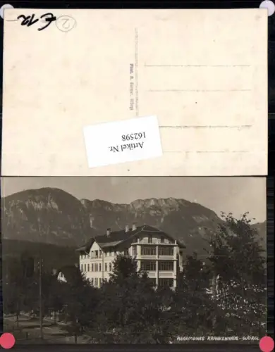 162598,Wörgl in Tirol Fotokarte Allgemeines Krankenhaus 1930