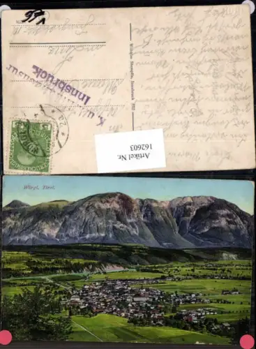 162603,Wörgl in Tirol Totale m. Umland 1910 pub Stempfle 652