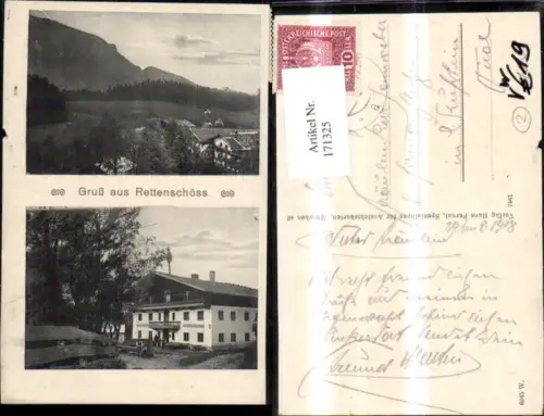 171325,Gruß a. Rettenschöss b. Niederndorf Walchsee Mehrbild Ak pub Hans Pernat