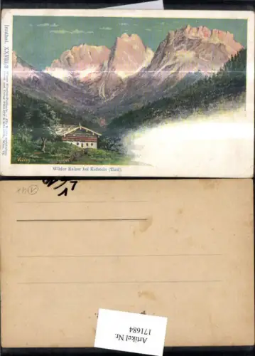 171684,Litho AK Kufstein Wilder Kaiser pub Philipp e Kramer