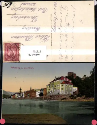 171706,Rattenberg a. Inn Ansicht Fluss 1917