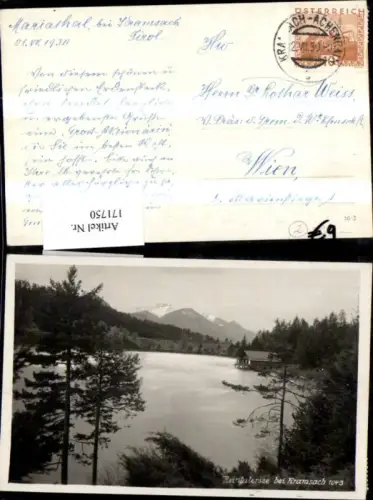 171750,Reintaler Reinthaler See b. Kramsach 1930