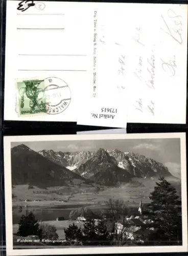173615,Walchsee m. Kaisergebirge Teilansicht