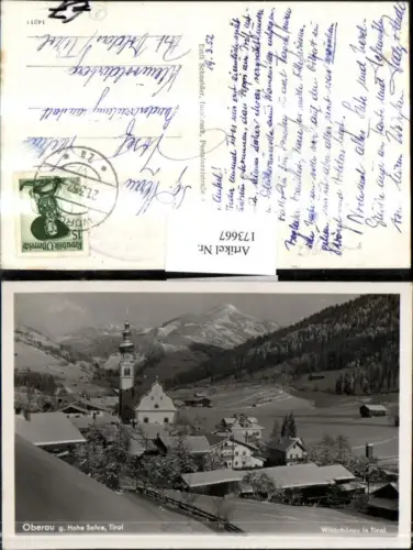 173667,Oberau Wildschönau g. Hohe Salve Teilansicht
