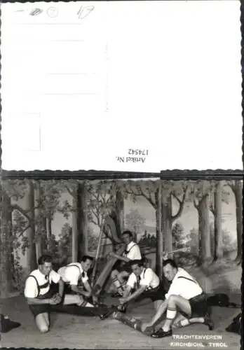 174542,Kirchbichl b. Kufstein Trachtenverein Tracht Harfe