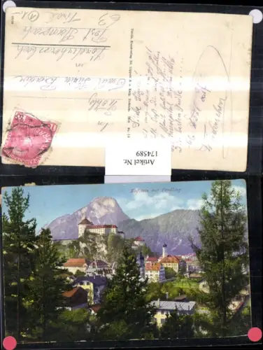 174589,Kufstein Teilansicht m. Pendling
