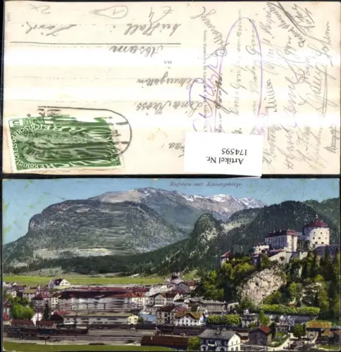 174595,Kufstein Teilansicht m. Kaisergebirge