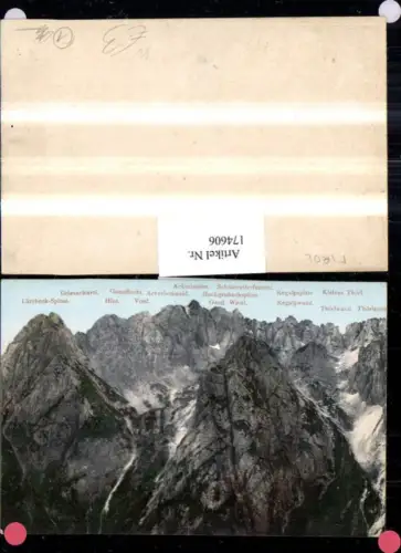 174606,Kaisergebirge b. Kufstein Gamsflucht Acherlschneid Ackerlspitze Schönwetterfenster Regalpspitze