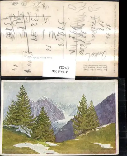174625,Künstler AK der Wilde Kaiser b. Kufstein
