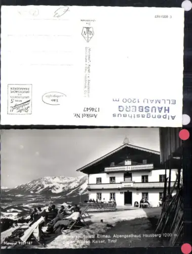 174647,Ellmau Alpengasthaus Hausberg geg. Wilden Kaiser