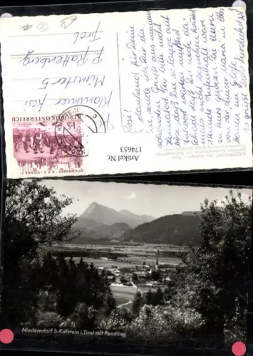 174653,Niederndorf b. Kufstein Teilansicht m. Pendling