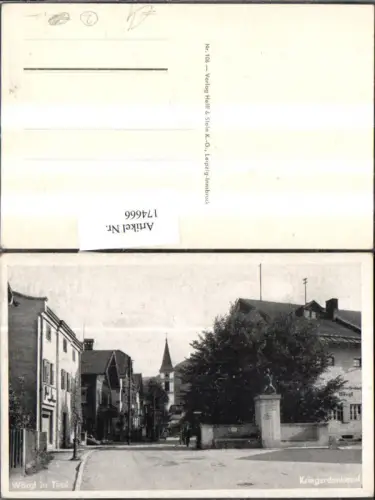 174666,Wörgl Kriegerdenkmal Denkmal